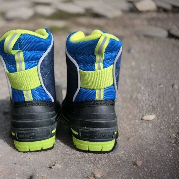 Arctic Shield Boys Waterproof Insulated Blue Warm Winter Snow Boot Youth Size 6 - Picture 5 of 7